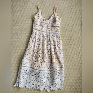 Guess White Floral Dress